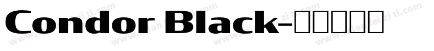 Condor Black字体转换